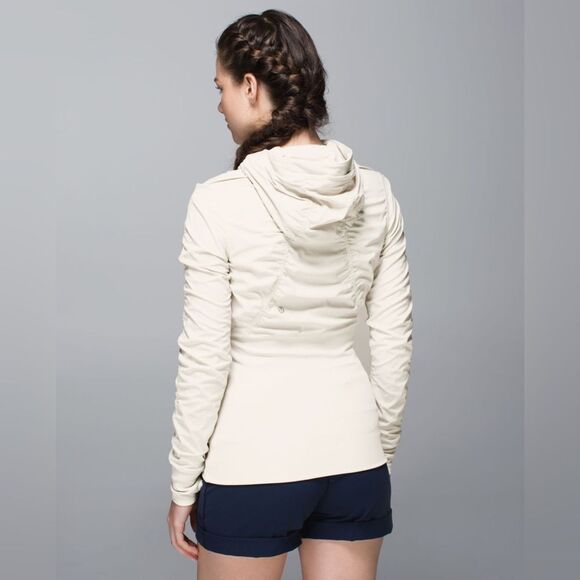 GUC Lululemon Dance Studio Jacket III in Angel Wing Off White - Picture 3 of 15